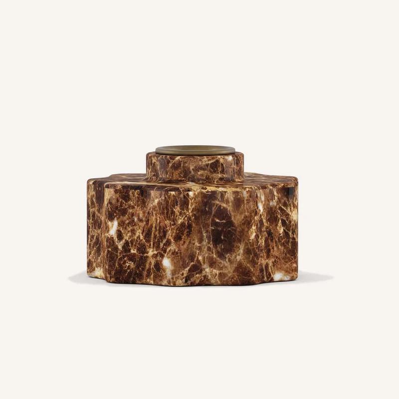 Daisy Candle Holder- Marble