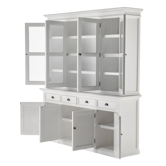 Buffet Hutch Unit with 4 Glass Doors