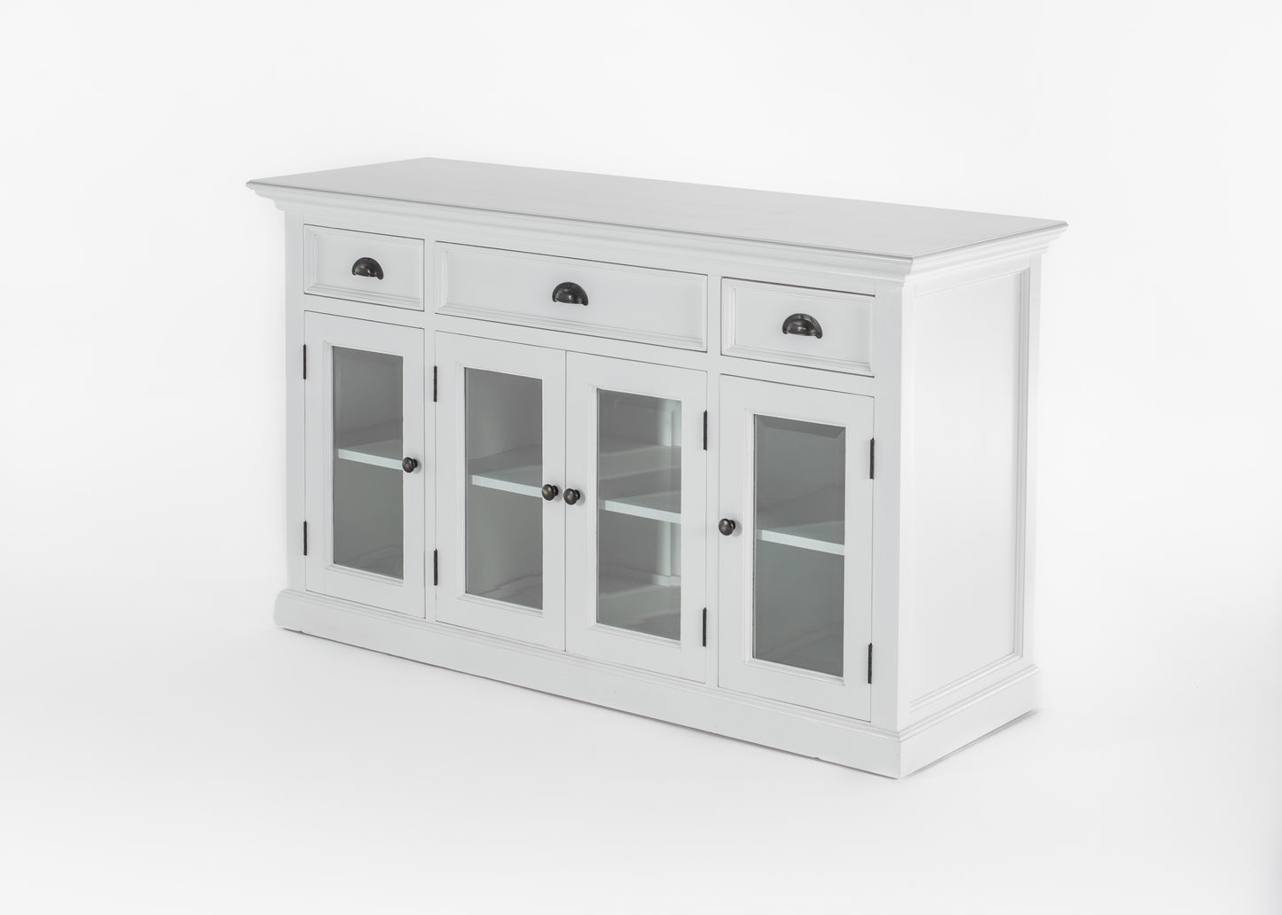 Buffet with 4 Glass Doors 3 Drawers