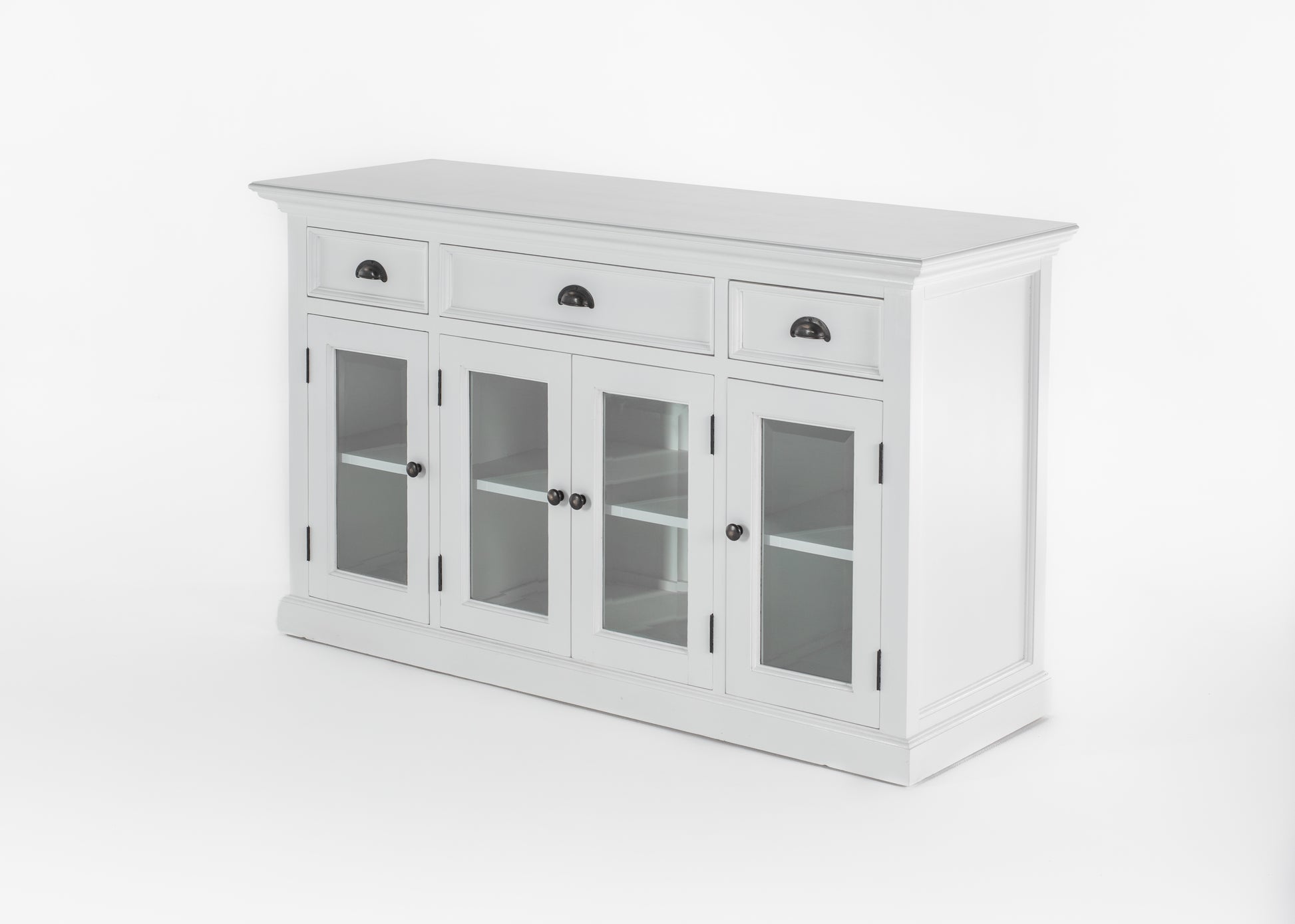 Buffet with 4 Glass Doors 3 Drawers