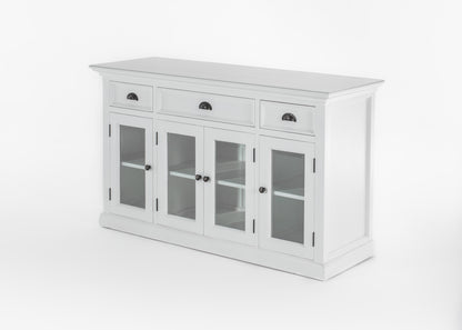 Buffet with 4 Glass Doors 3 Drawers
