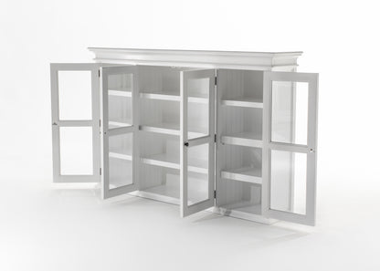 Buffet Hutch Unit with 4 Glass Doors