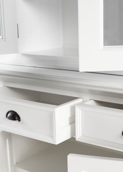 Buffet Hutch Unit with 4 Glass Doors