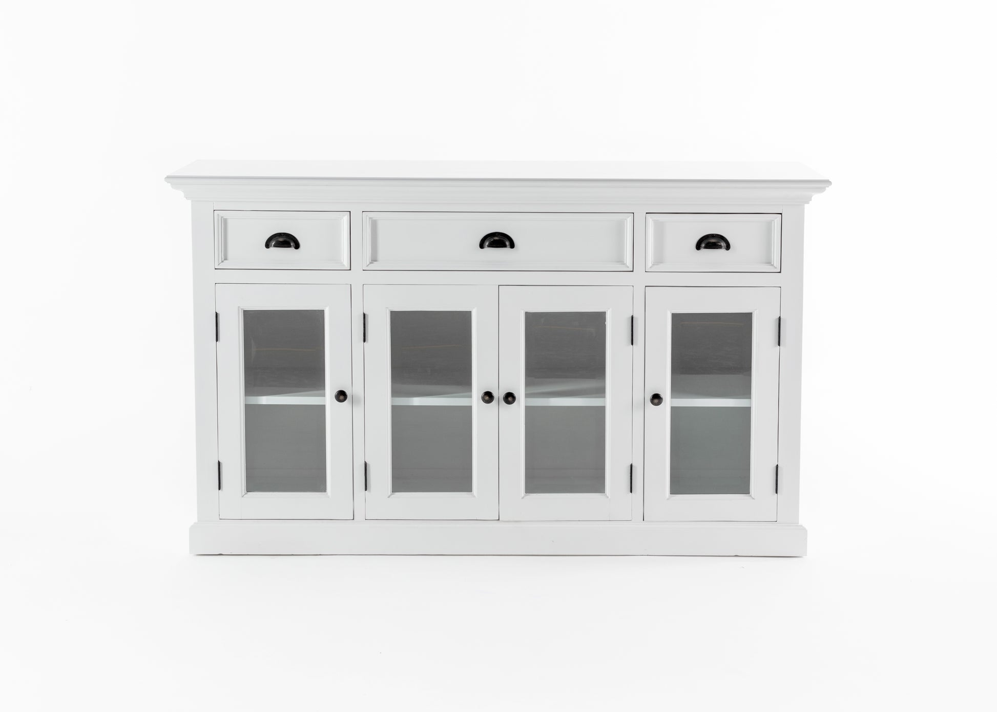 Buffet with 4 Glass Doors 3 Drawers