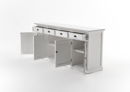 Buffet Hutch Unit with 4 Glass Doors