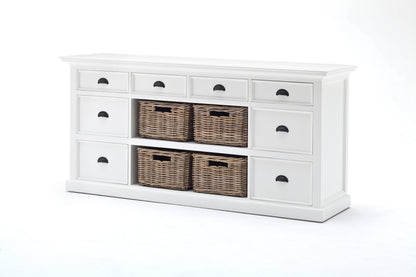 Library Hutch with Basket Set