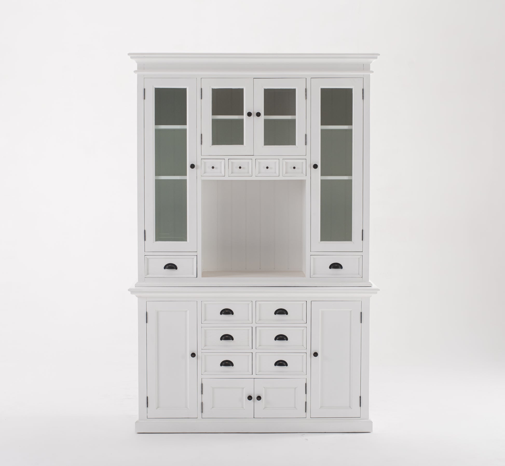 Glass Door Dining Hutch Unit