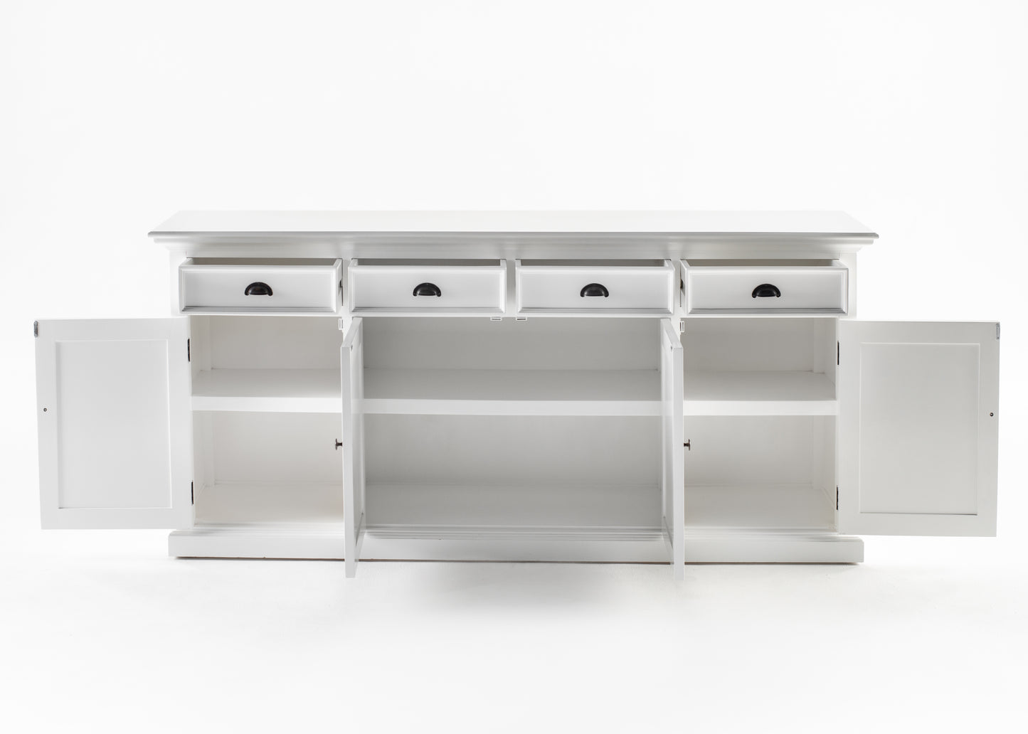 Buffet Hutch Unit with 4 Glass Doors