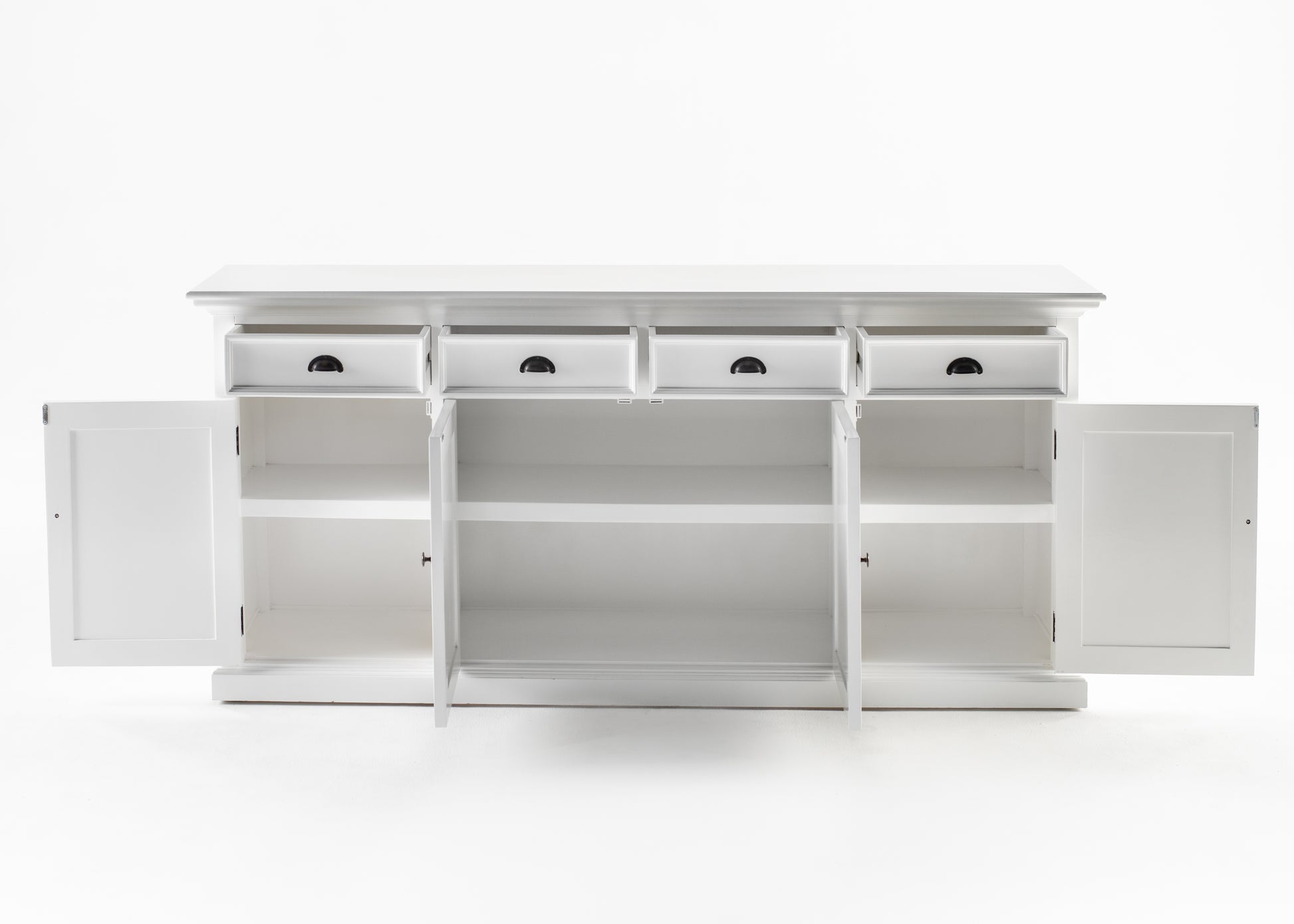 Buffet Hutch Unit with 4 Glass Doors