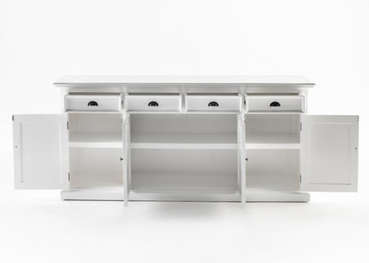 Buffet Hutch Unit with 4 Glass Doors