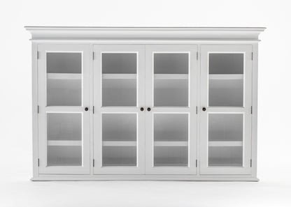 Buffet Hutch Unit with 4 Glass Doors