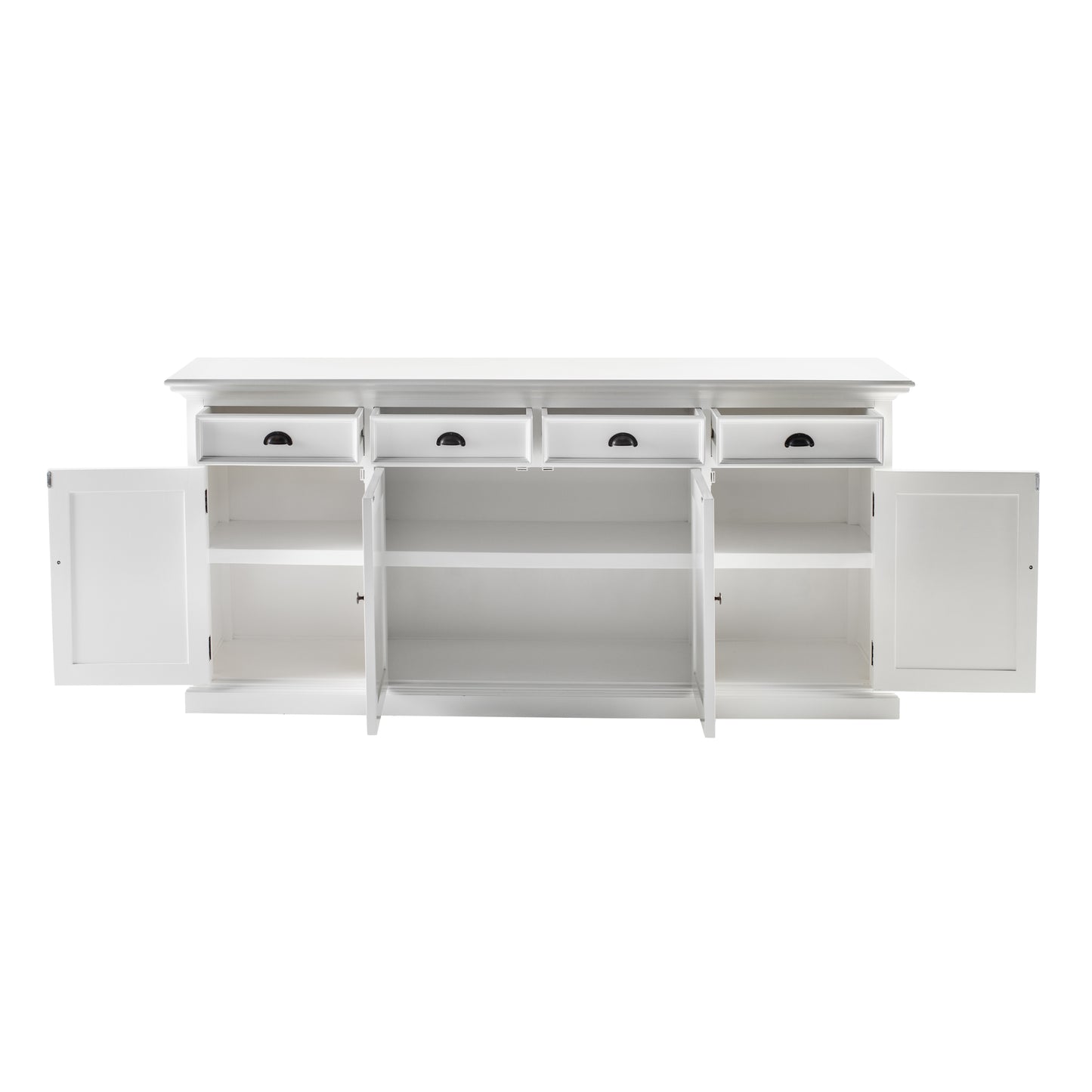 Buffet Hutch Unit with 4 Glass Doors