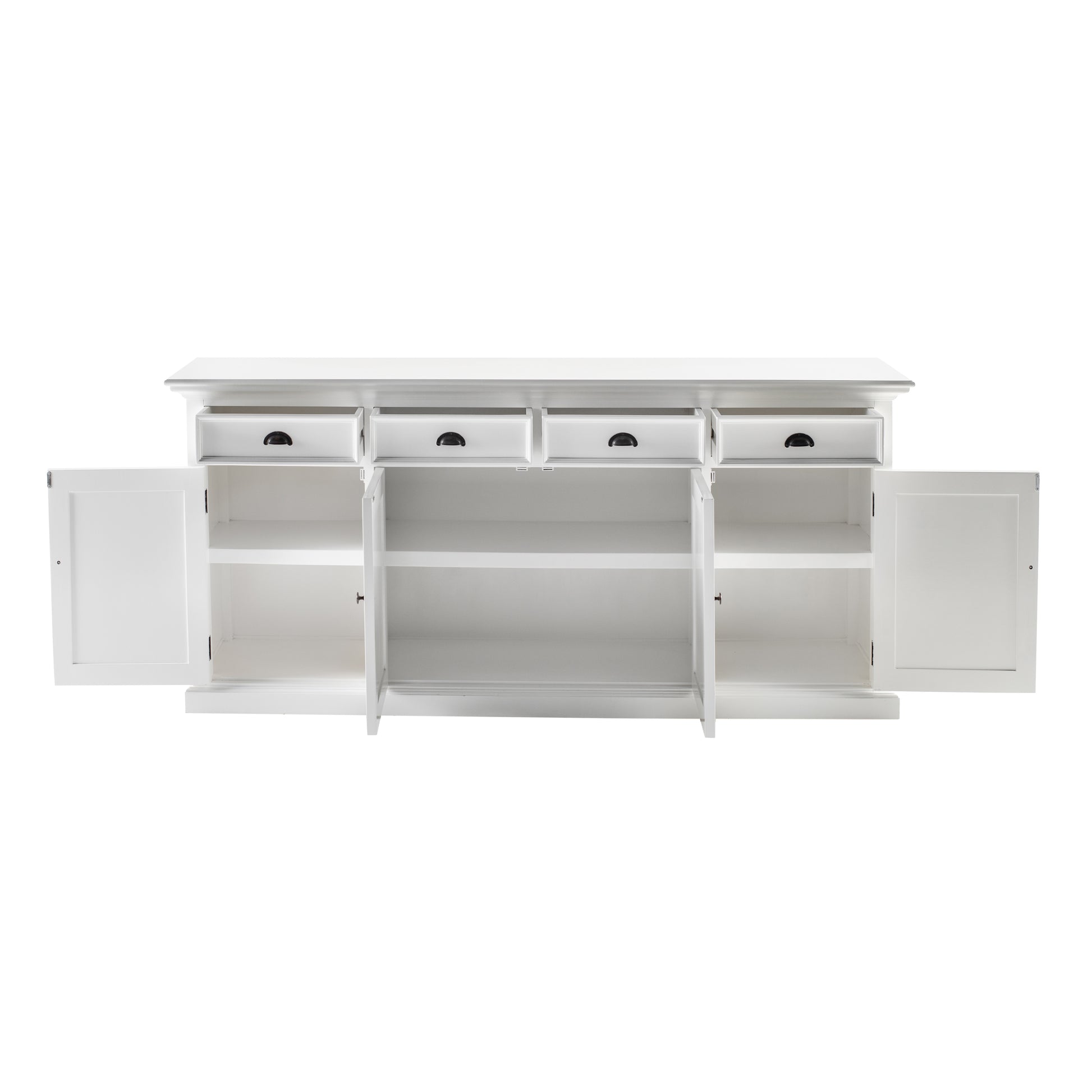 Buffet Hutch Unit with 4 Glass Doors