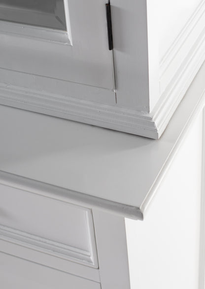 Buffet Hutch Unit with 4 Glass Doors