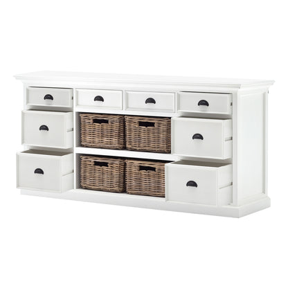 Library Hutch with Basket Set