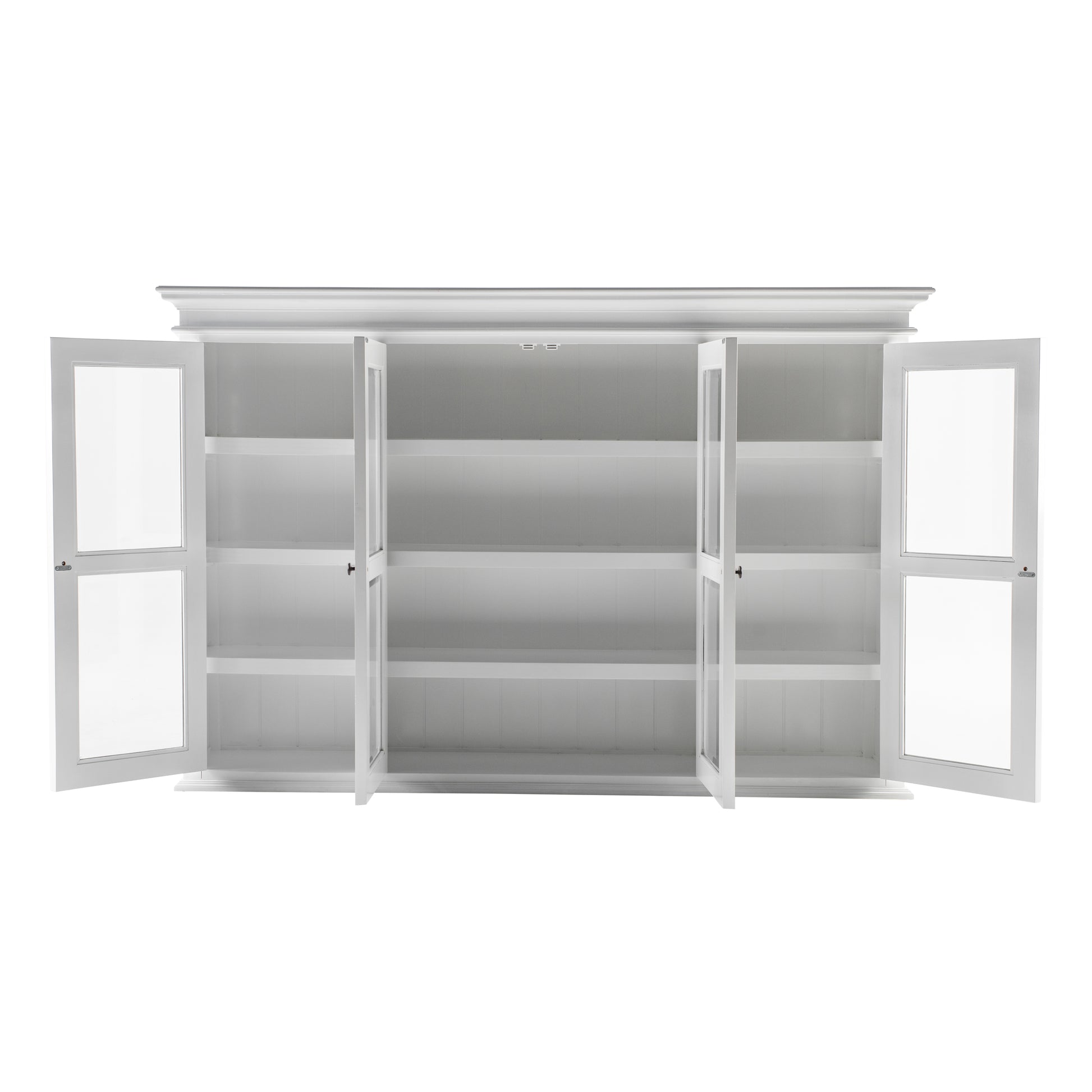 Buffet Hutch Unit with 4 Glass Doors