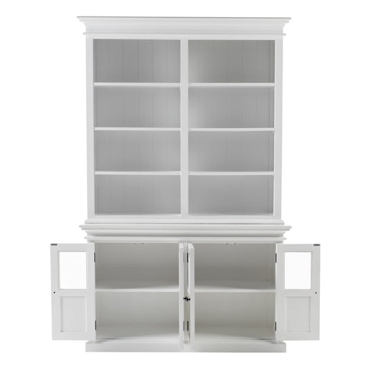 Hutch Unit with 4 Glass Doors