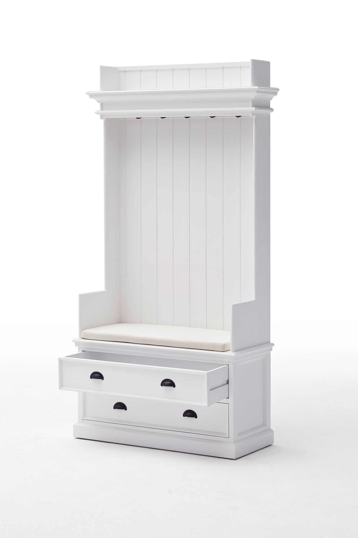 Entryway Coat Rack & Bench Unit