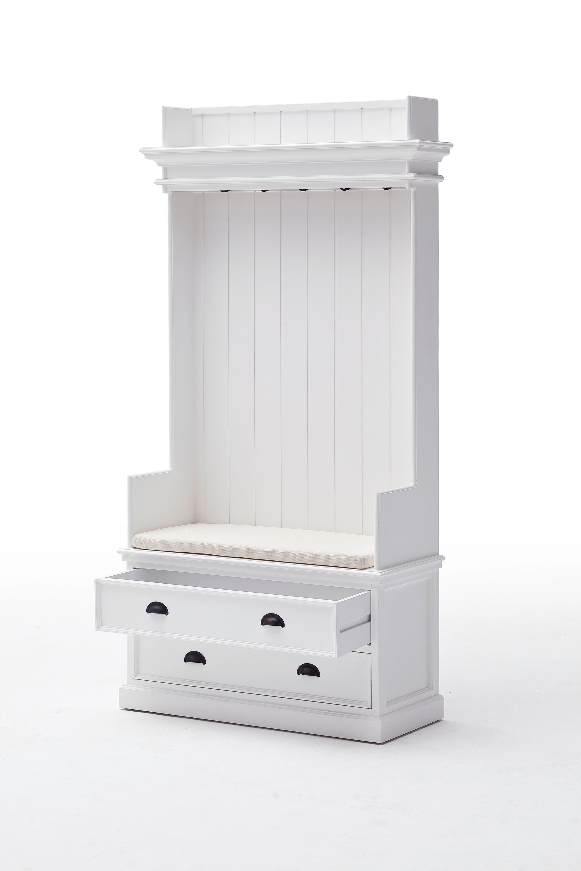 Entryway Coat Rack & Bench Unit