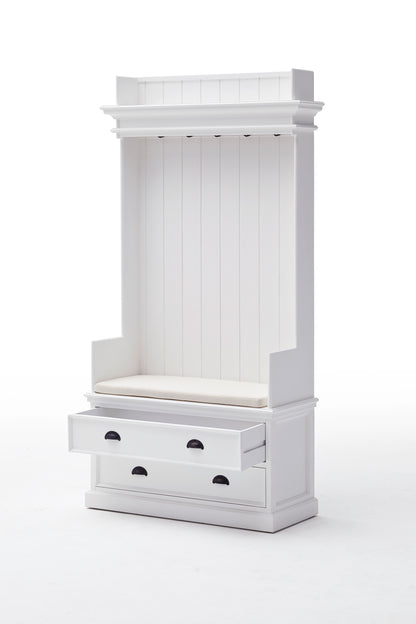 Entryway Coat Rack & Bench Unit