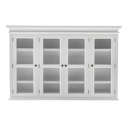 Buffet Hutch Unit with 4 Glass Doors