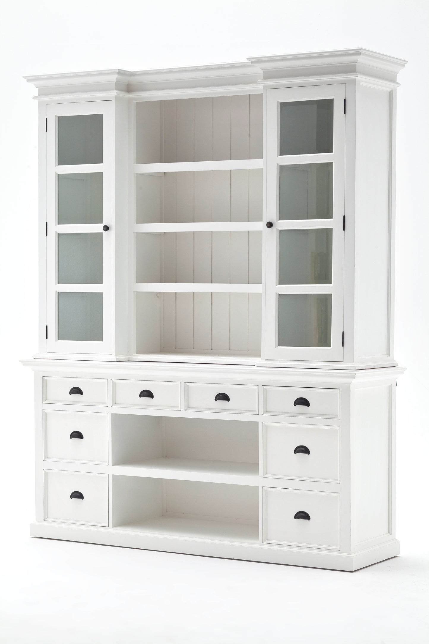 Library Hutch with Basket Set