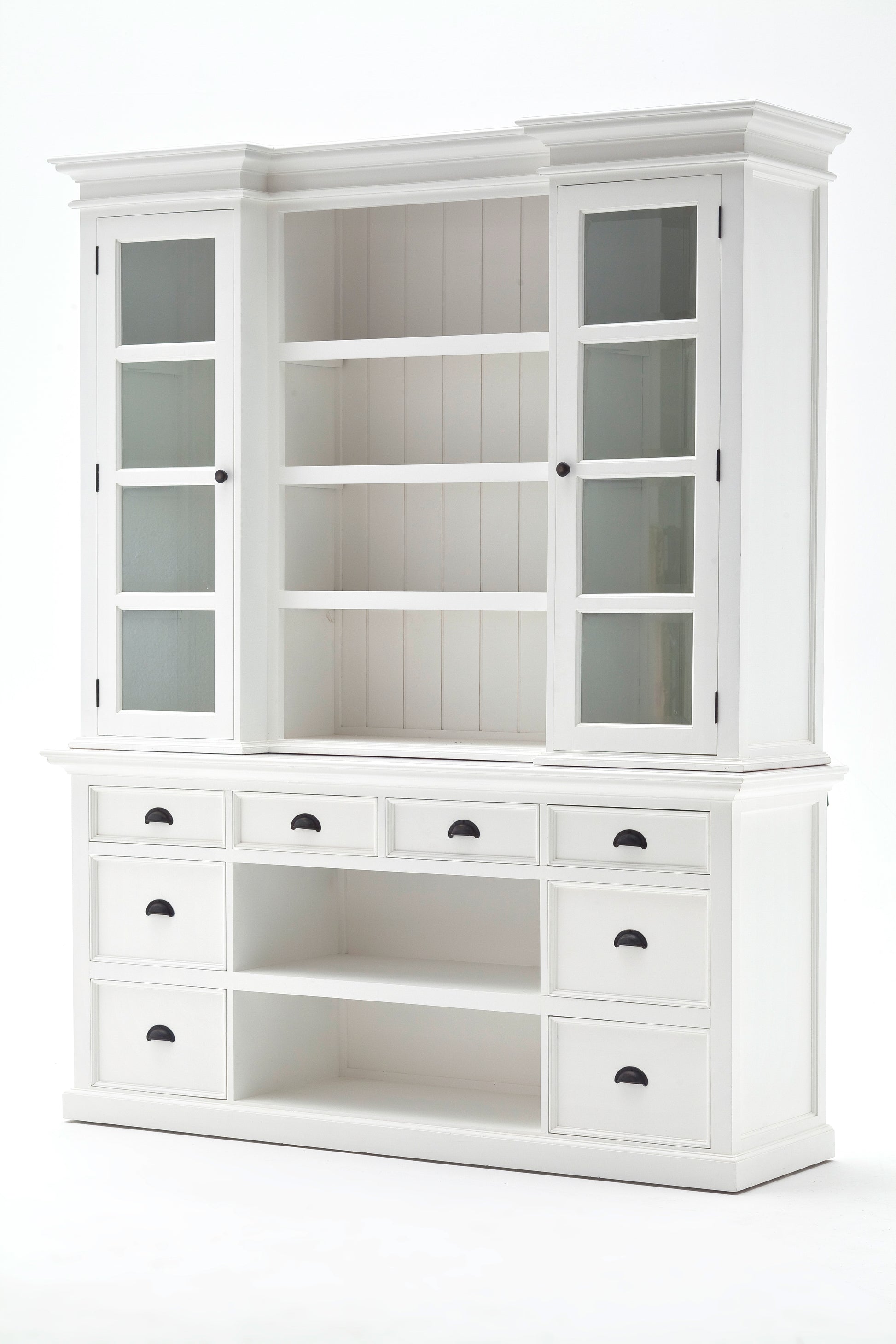 Library Hutch with Basket Set