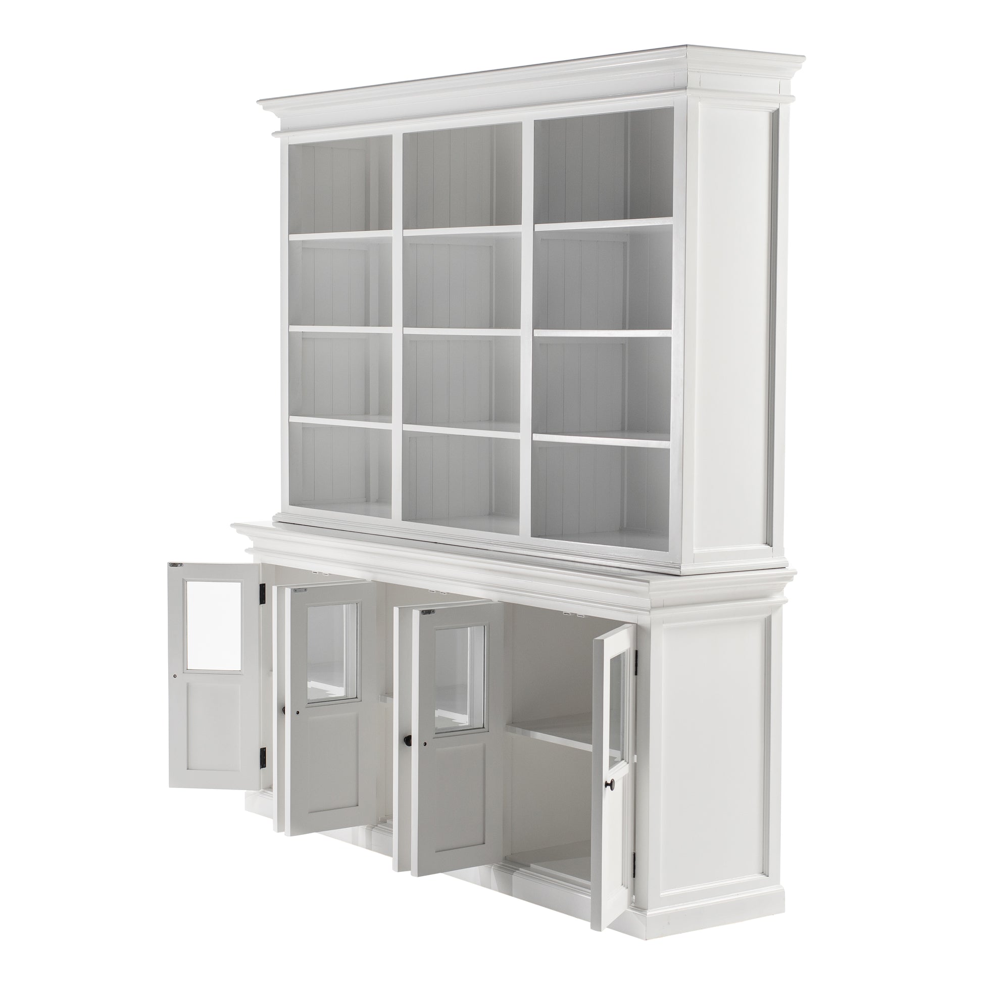 Hutch Unit with 6 Glass Doors