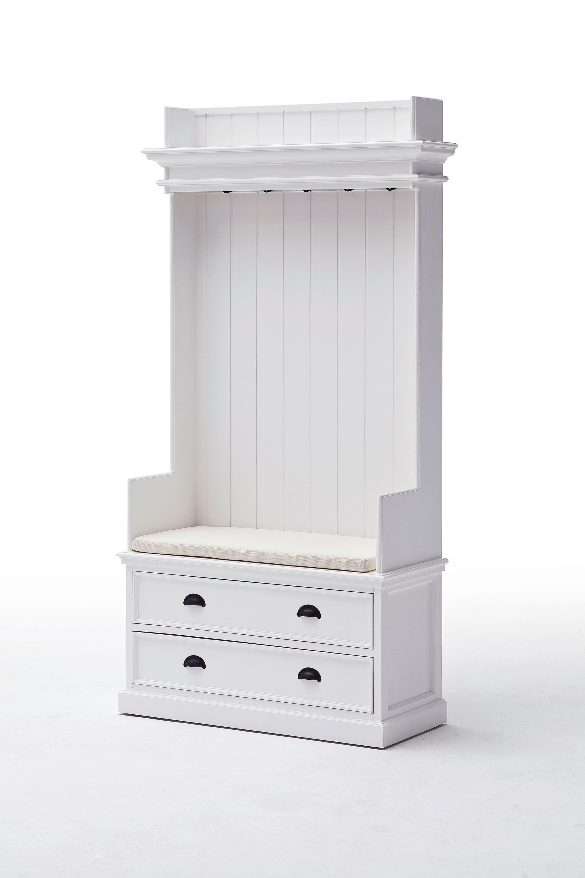 Entryway Coat Rack & Bench Unit