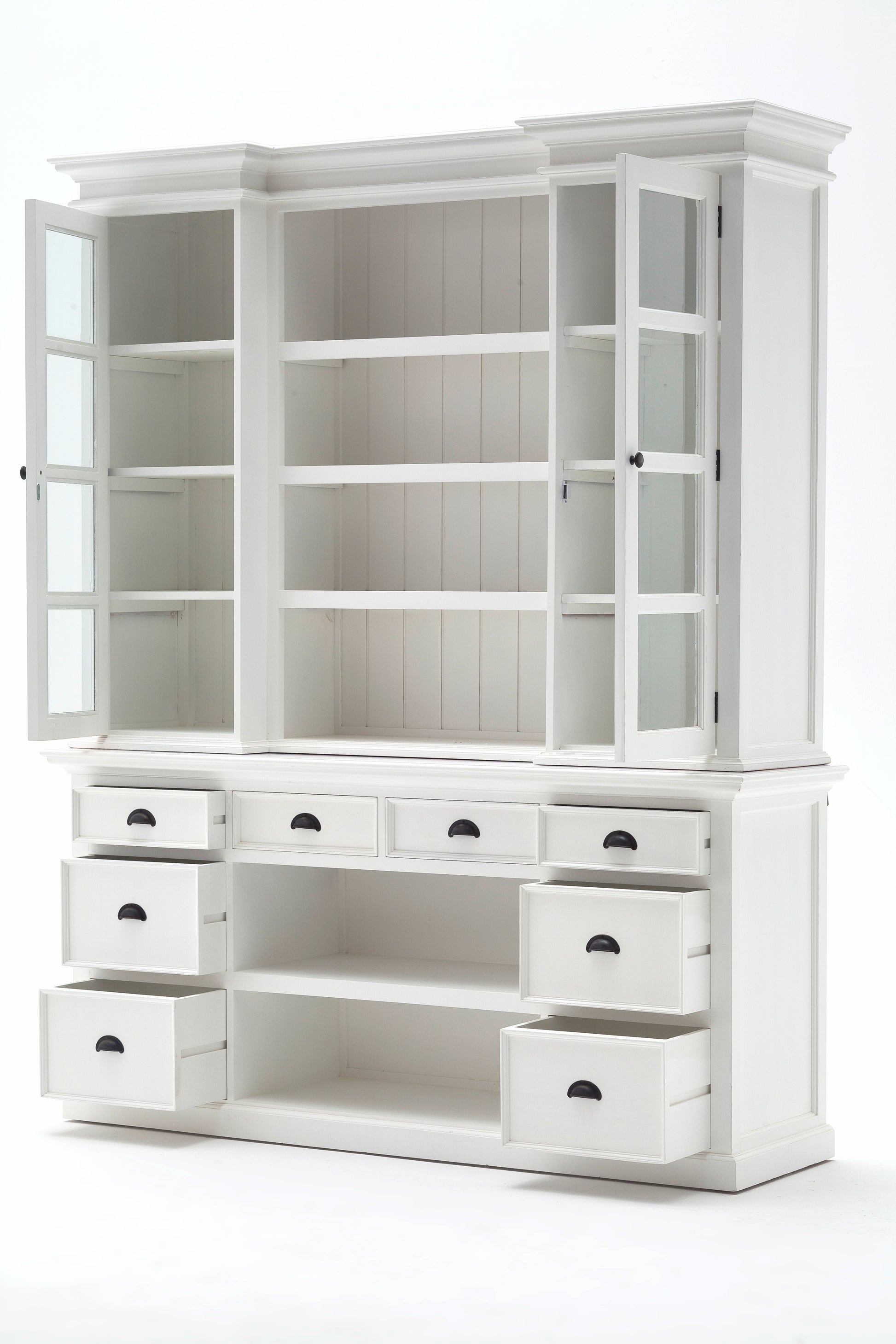 Library Hutch with Basket Set