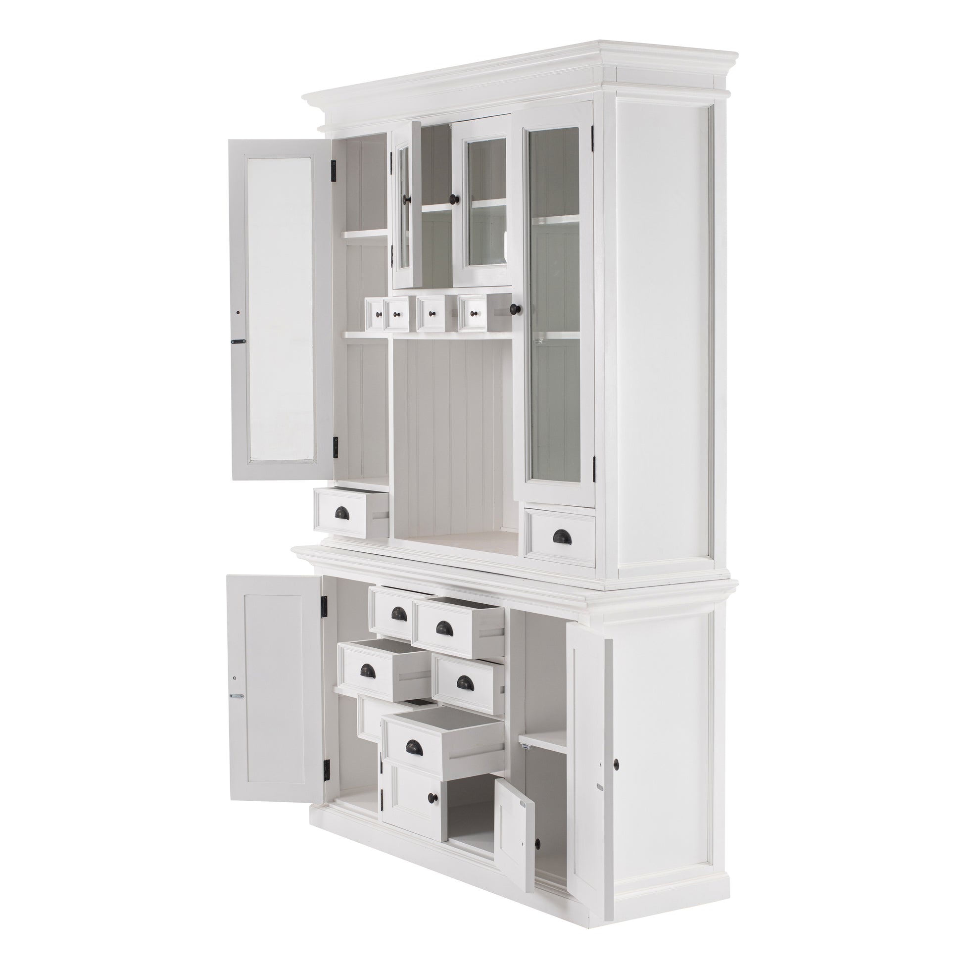 Glass Door Dining Hutch Unit
