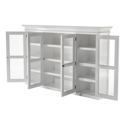 Buffet Hutch Unit with 4 Glass Doors