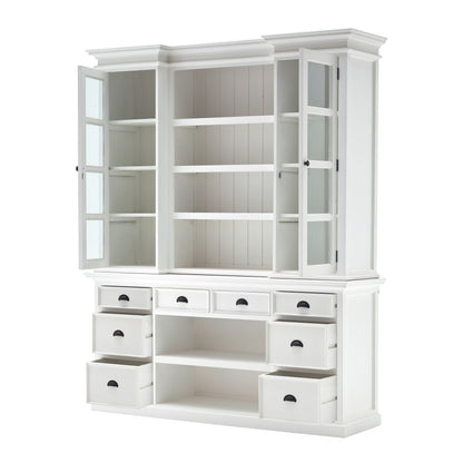 Library Hutch with Basket Set