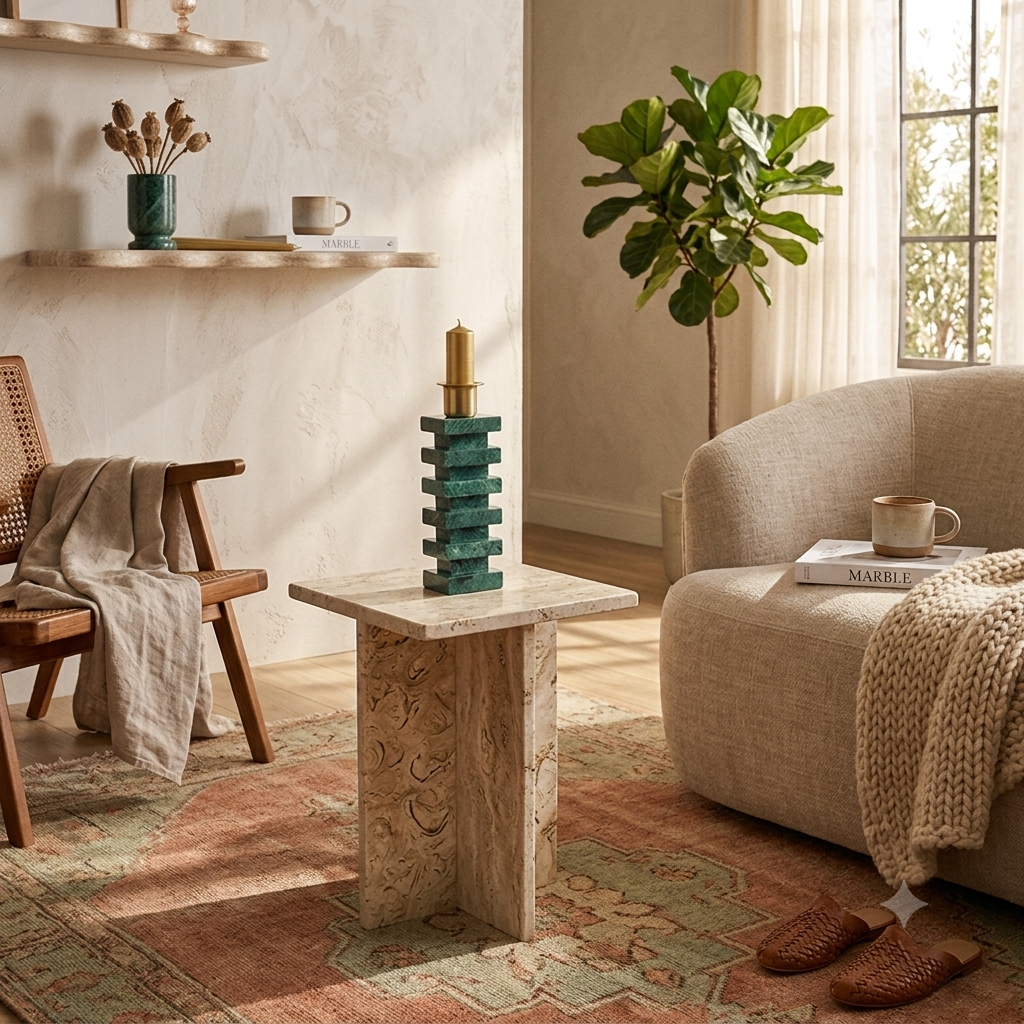Lenny Candle Holder - Udaipur Green