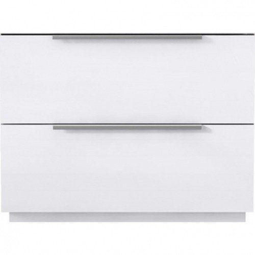 Damien Nightstand - White/Silver