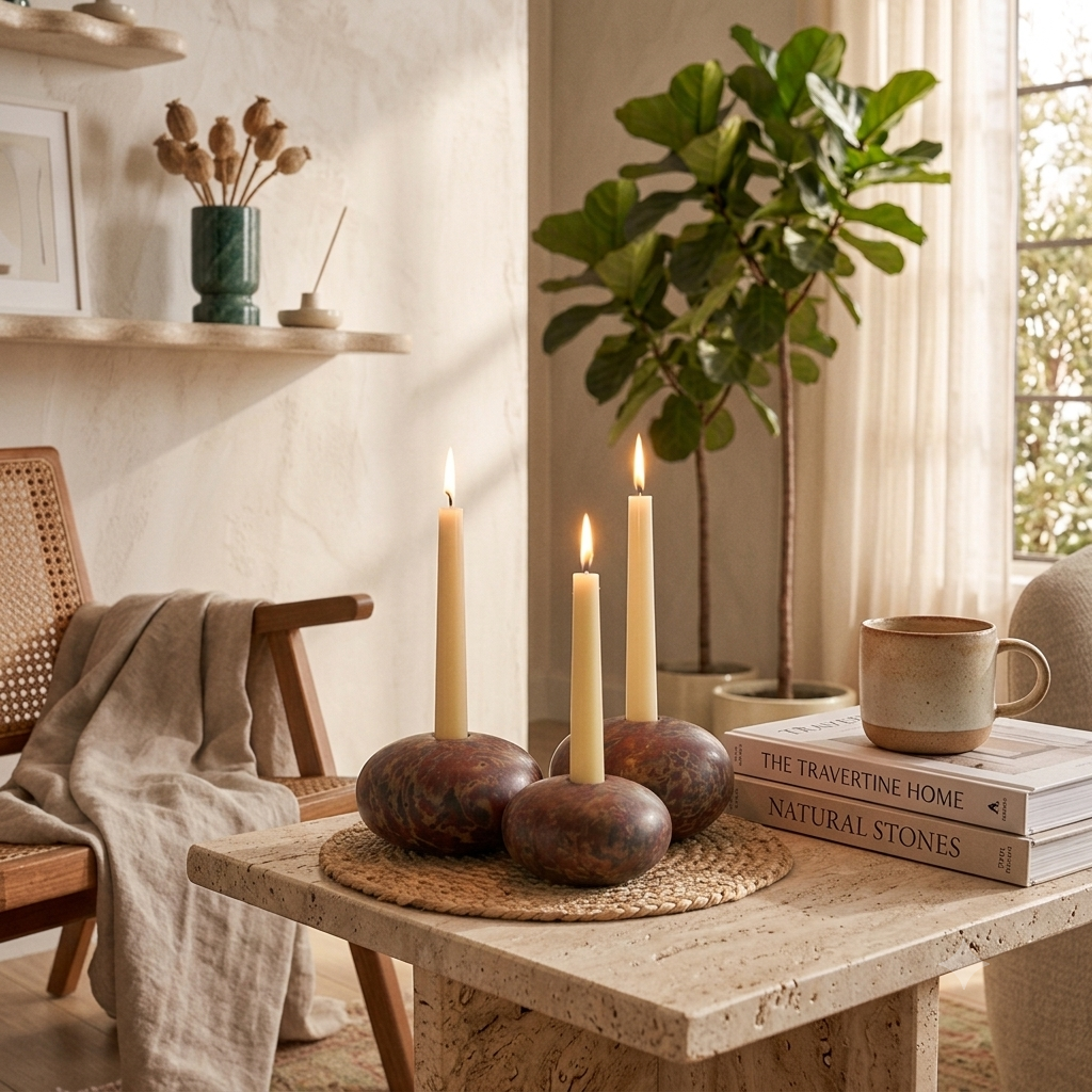 Pebble Candle Holder - Set of 3