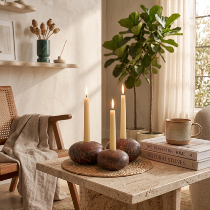Pebble Candle Holder - Set of 3