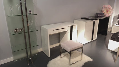 Kimberly Vanity Dresser - White/Black